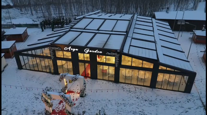 Arya Garden kış mevsiminde dış cephe